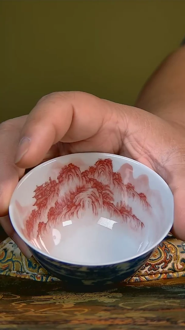 杯手工手绘杯杯很美丽