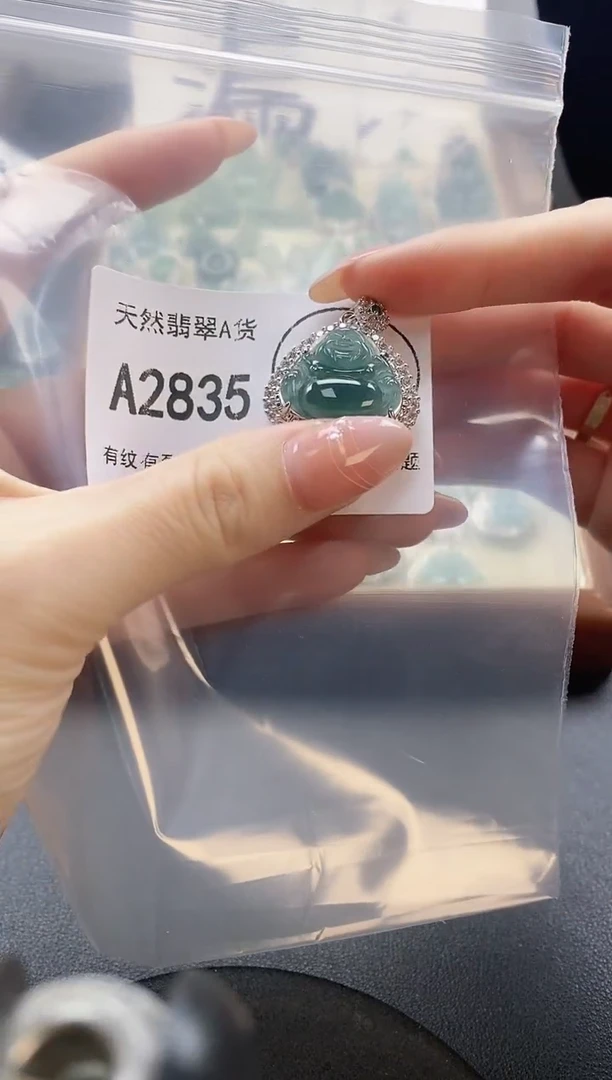 吊坠(赠链)未镶嵌翡翠天然翡翠A货