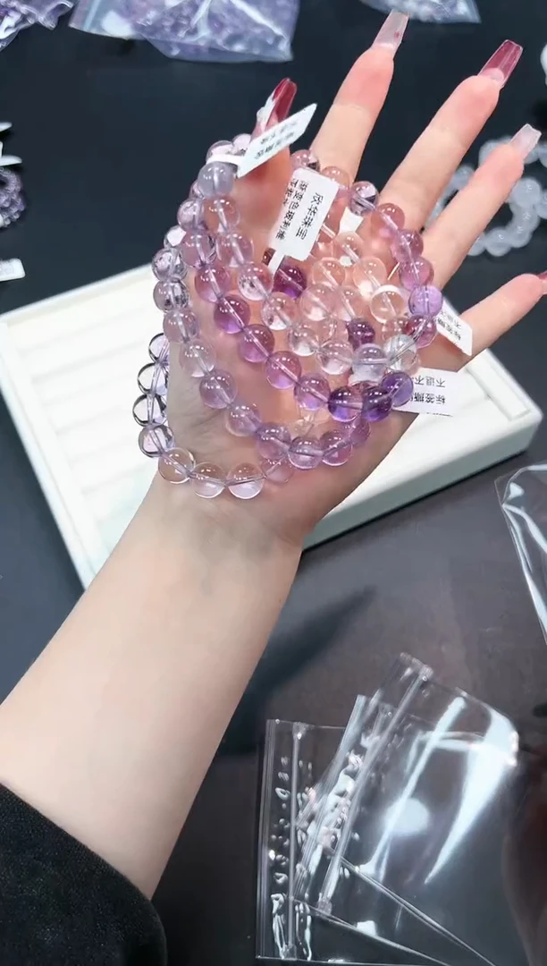 【闪购商品】水晶手串未镶嵌97o多样性发其一/1条默认微瑕