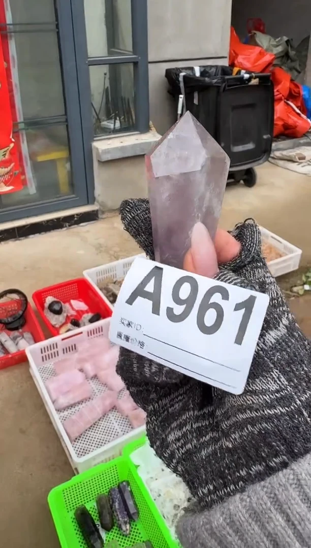 【闪购商品】水晶摆件未镶嵌紫水晶柱子 961