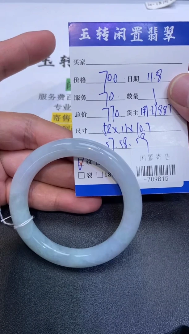 颈饰未镶嵌翡翠手镯多人-709815