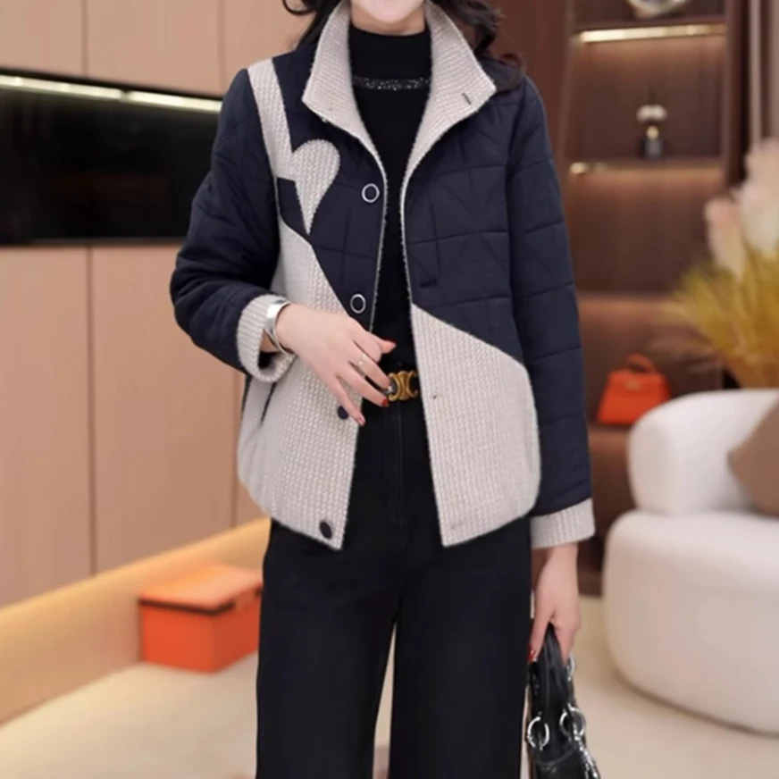 秋冬新款优雅气质女装时尚加棉加厚休闲短外套【351-1#】