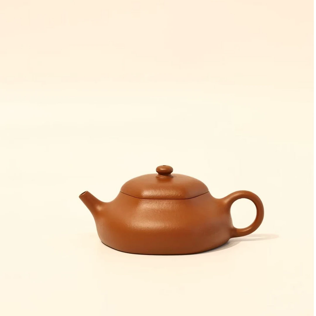 孙茂琦【六方静乐】生砂朱泥制 90cc 单片圆擀方成型 难度很大