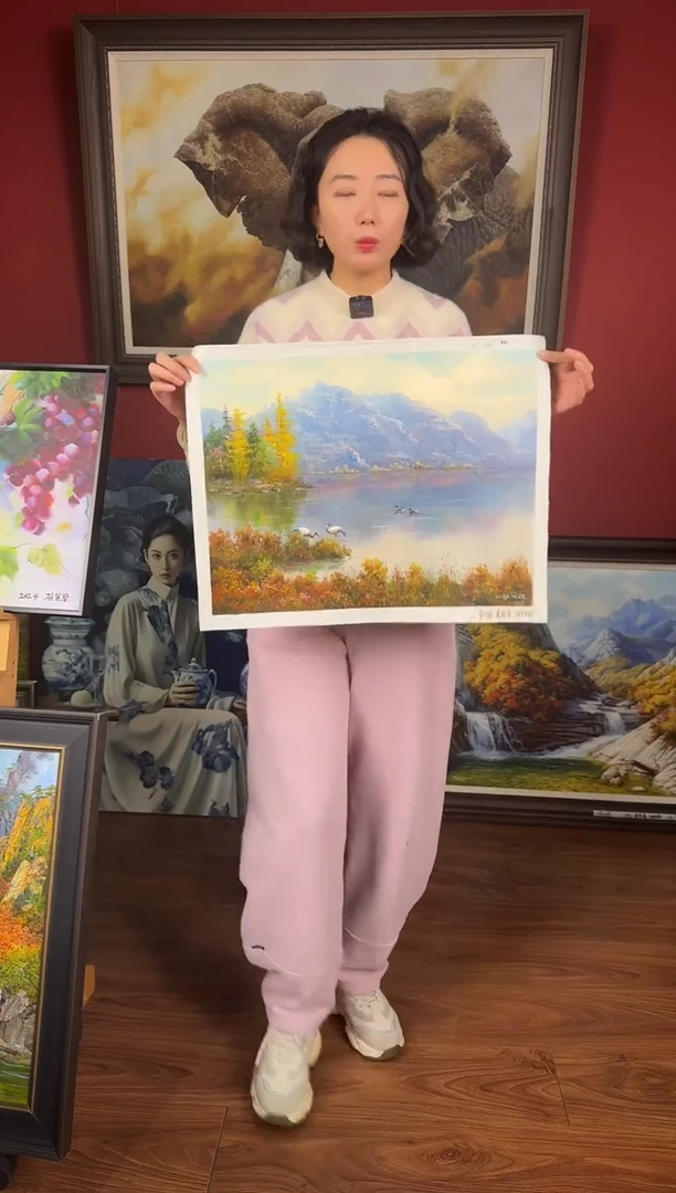 油画【46号】约53*35cm丨朝鲜原创纯手绘孤品油画丨顺丰包邮