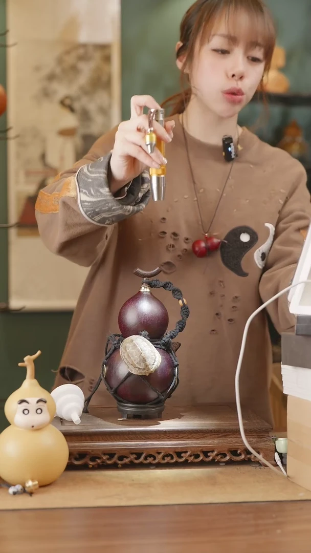 【闪购商品】301号精品天然大漆工艺防渗内胆酒葫芦~