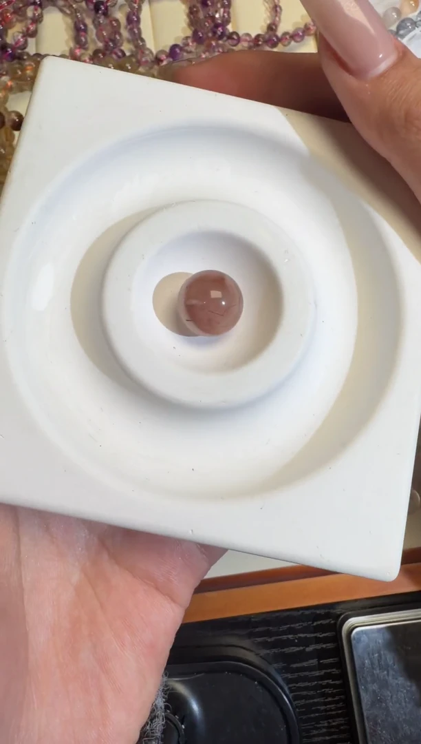 水晶摆件未镶嵌兔毛单珠