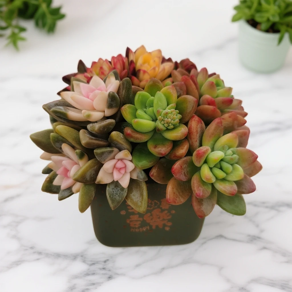 【①号】只此青绿套装--无土多肉套装（送4个多肉+平安喜乐绿盆）