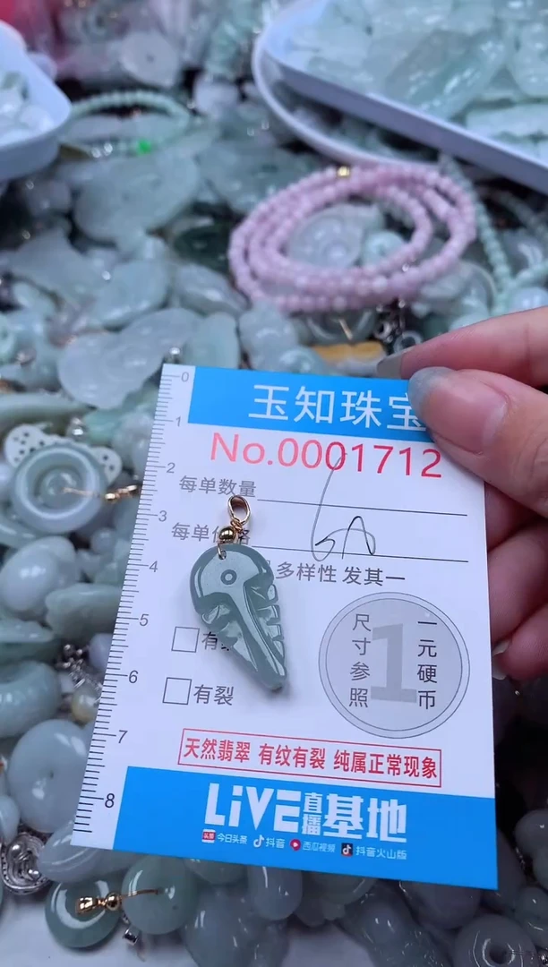 翡翠未镶嵌吊坠(不含链)1712