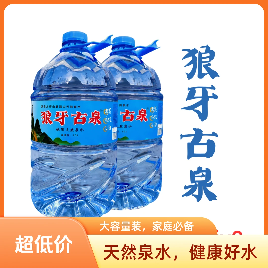 狼牙古泉 饮用天然泉水套装 10L/桶x2
