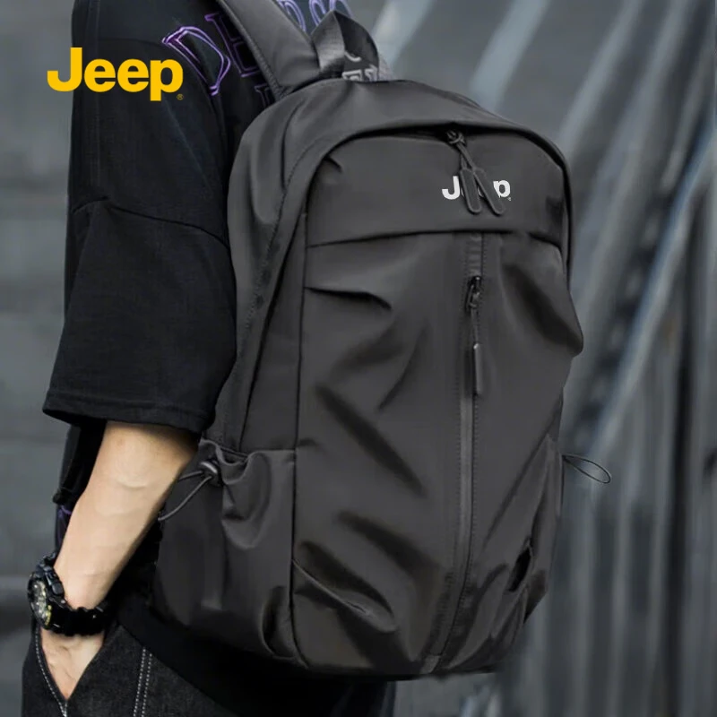 JEEP/吉普双肩包男大容量背包通勤电脑包新款书包休闲旅行包男士