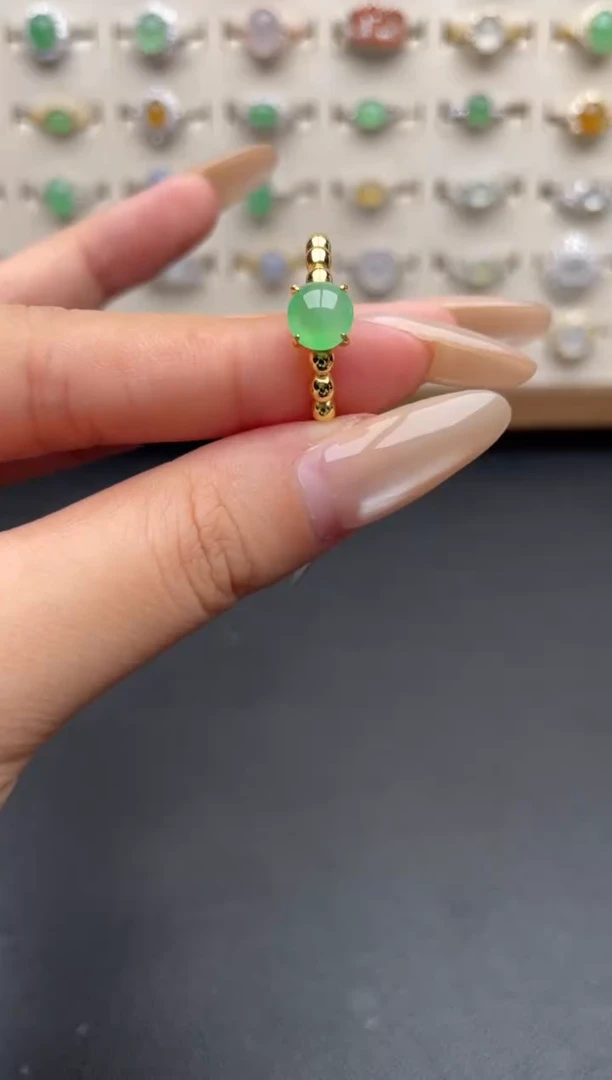 银S925镶嵌戒指翡翠6947832835415348249