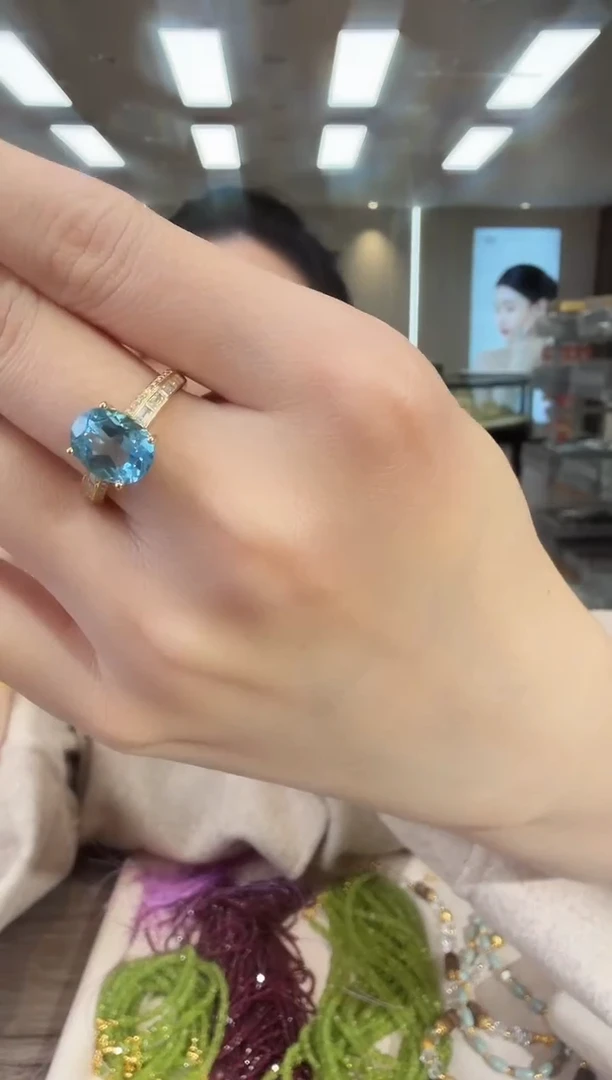 银S925镶嵌托帕石戒指04