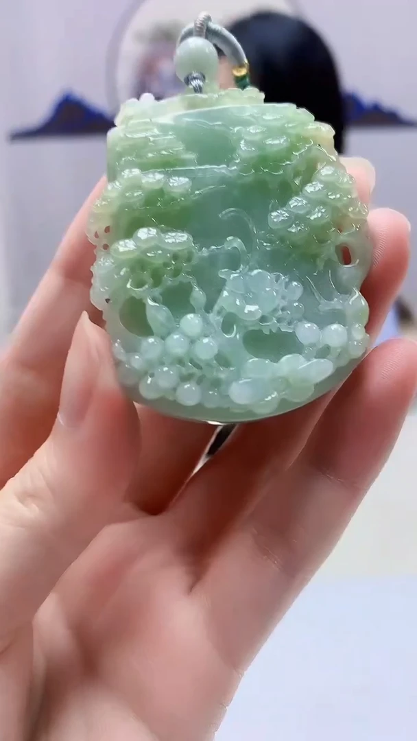 【闪购商品】定制翡翠未镶嵌3123zm-毛货挂件131