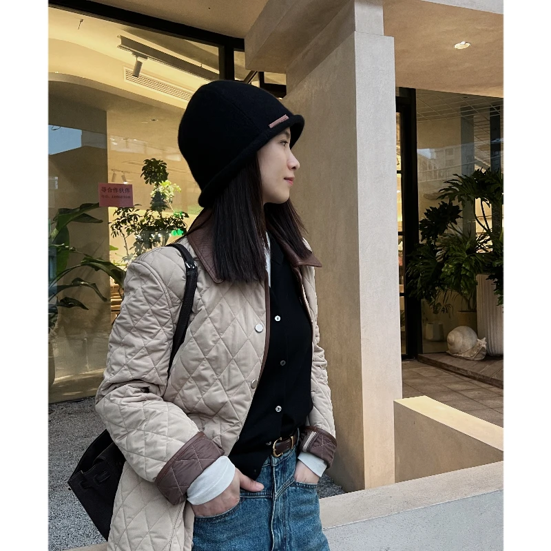 【MEINLY  CHEN】高端设计师款时尚菱格百搭短外套823307