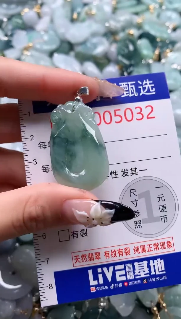 翡翠未镶嵌颈饰5032