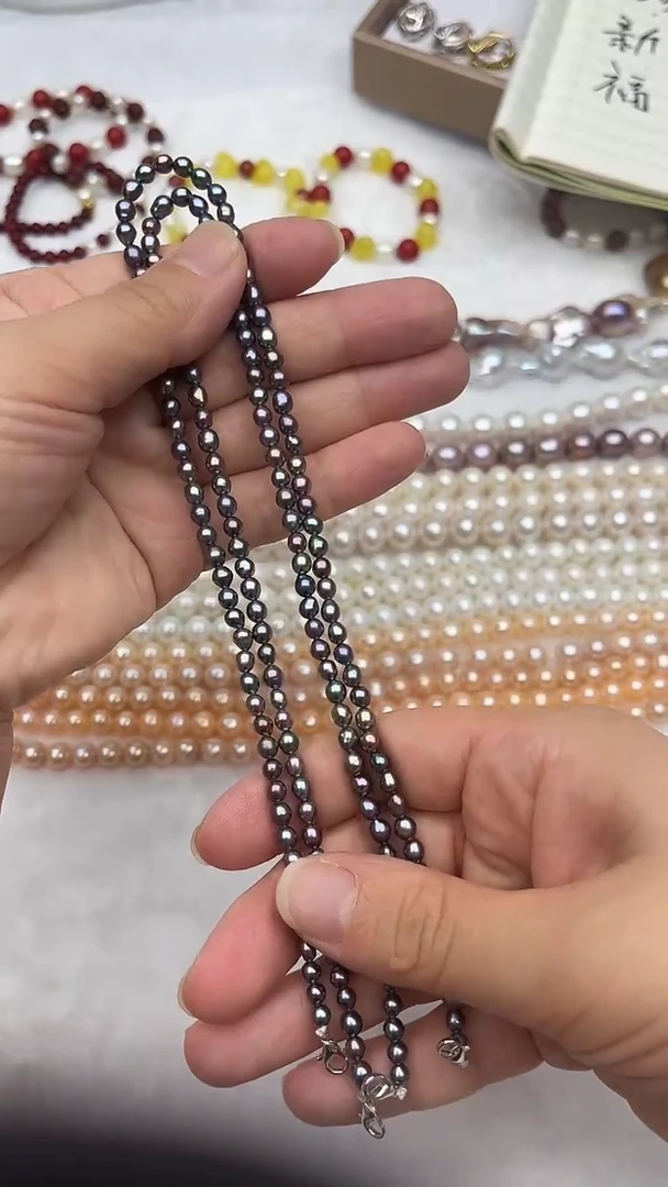 颈饰合金淡水珍珠1