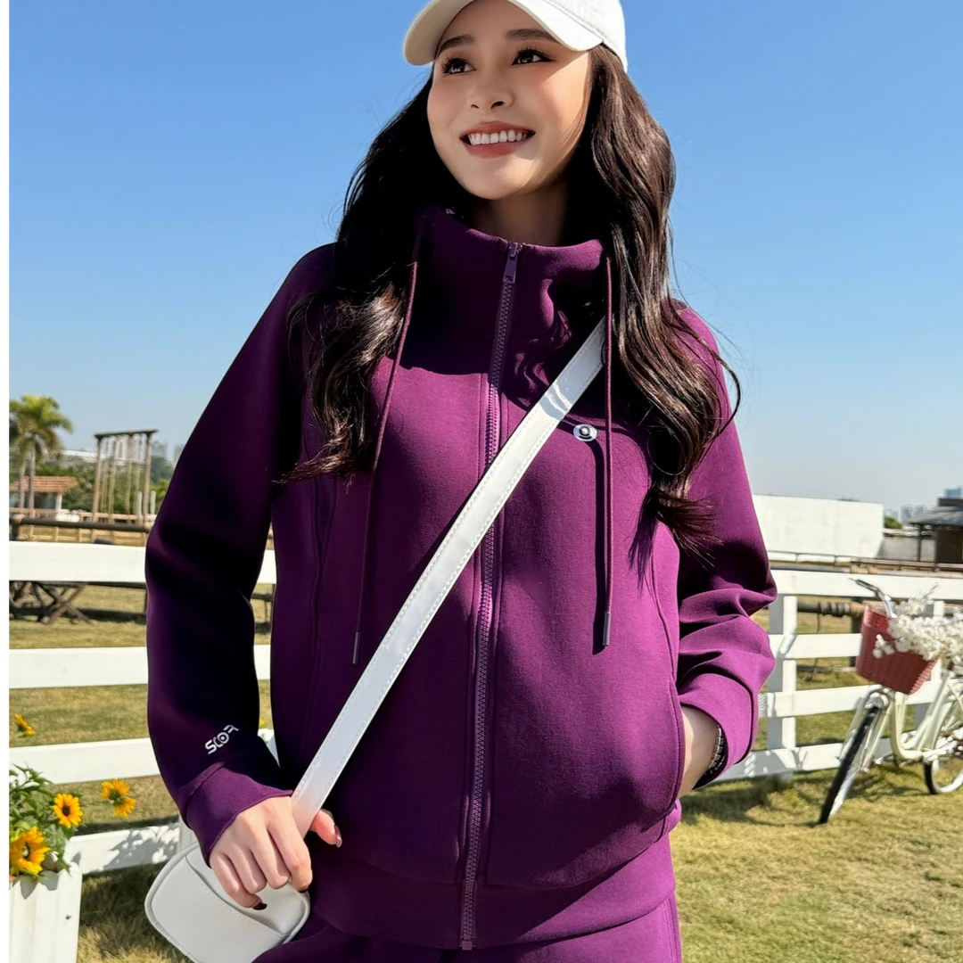 【奇季】”细腻柔软新疆棉“2025秋款休闲运动超显瘦连帽卫衣98089