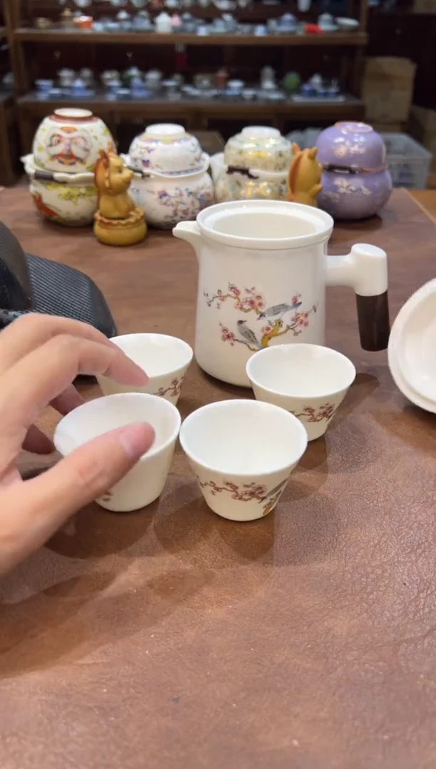真的很便宜会开片的旅行茶具
