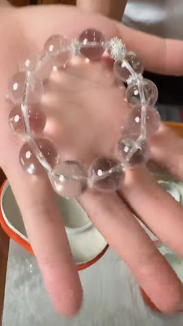 水晶手链未镶嵌白水晶手串