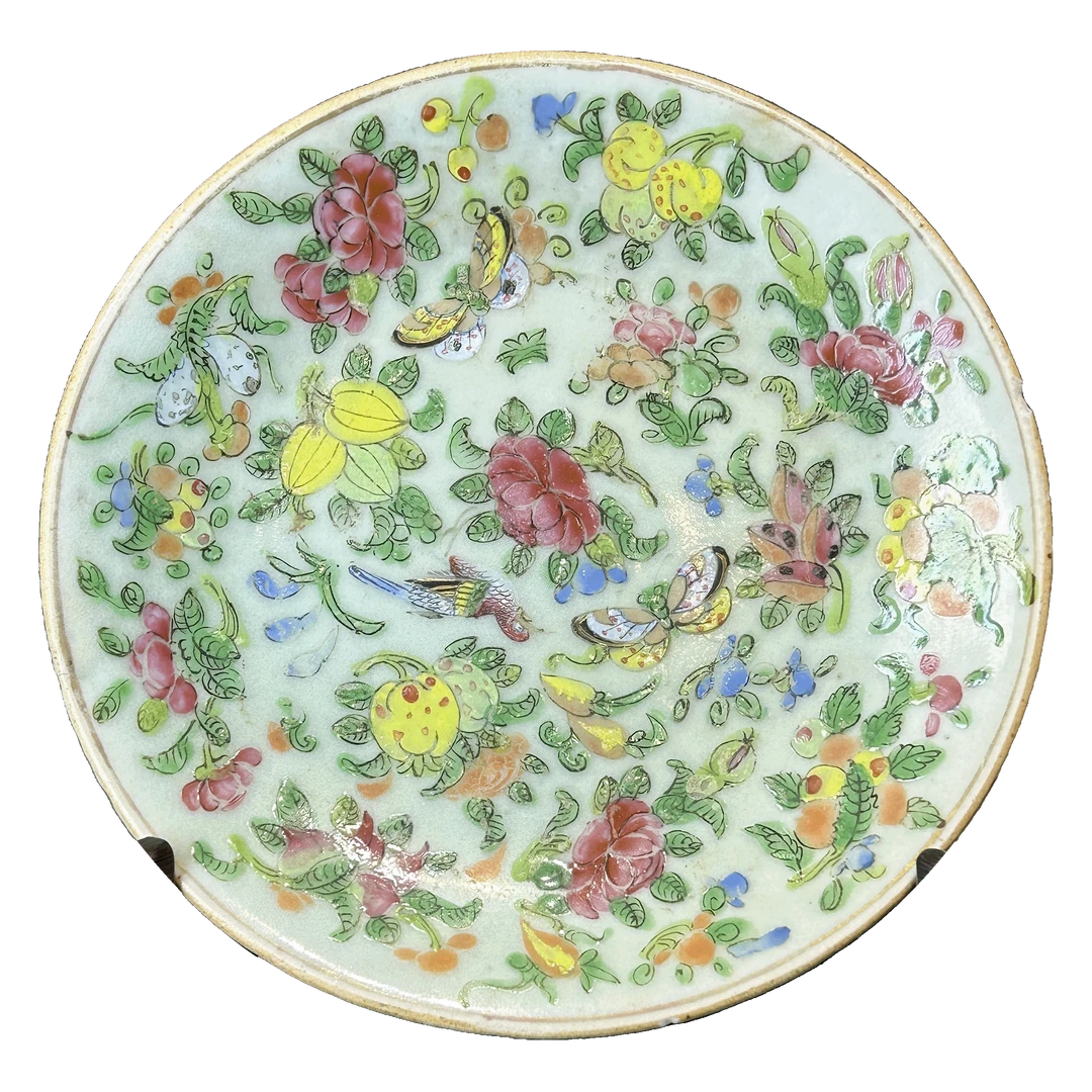 25063874x广彩花卉盘