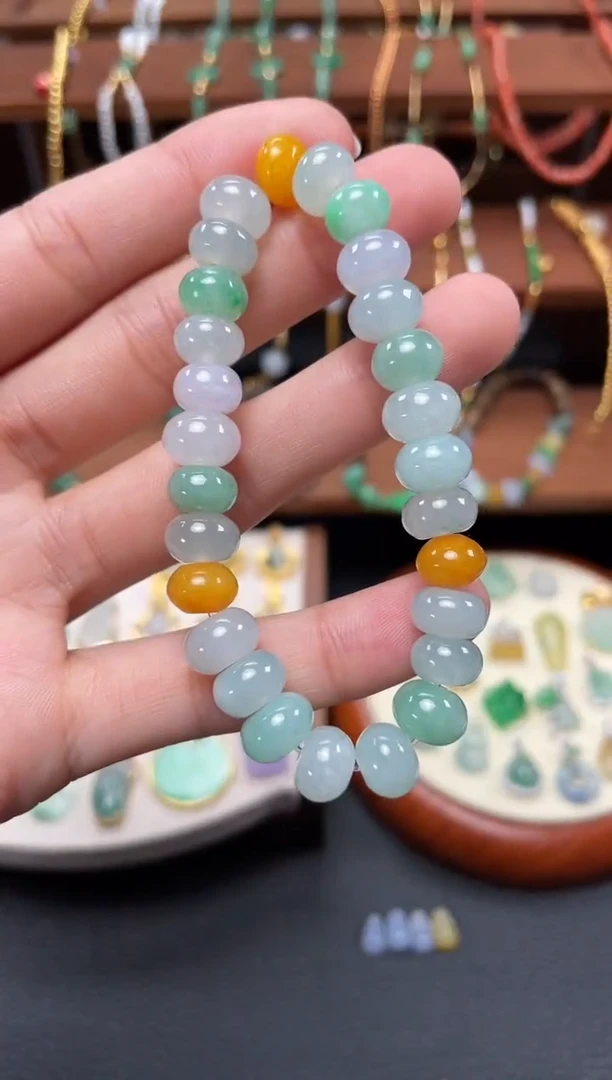 【闪购商品】翡翠套链未镶嵌一个  JK352