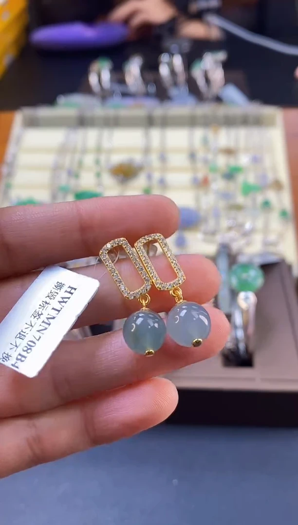 颈饰银S925镶嵌翡翠17757