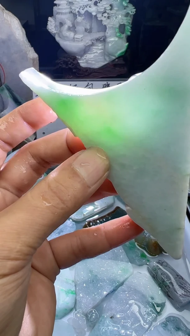 未镶嵌挂件翡翠天然缅甸翡翠A货