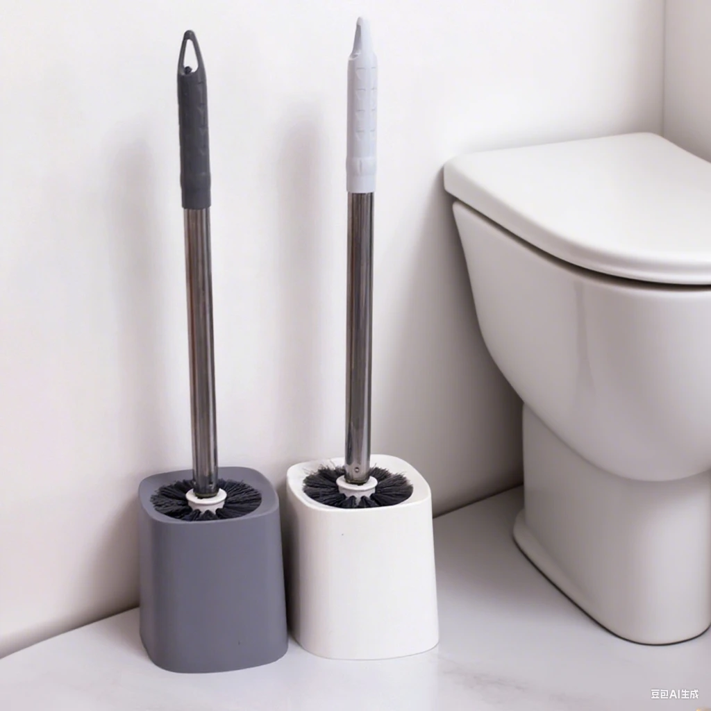 马桶刷子厕所清洁无死角圆头刷带底座套装商超款卫生间清洁用刷