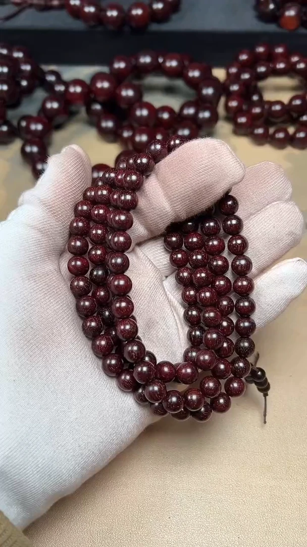 【闪购商品】小叶紫檀手串/手链0.8×108颗爆满金星款