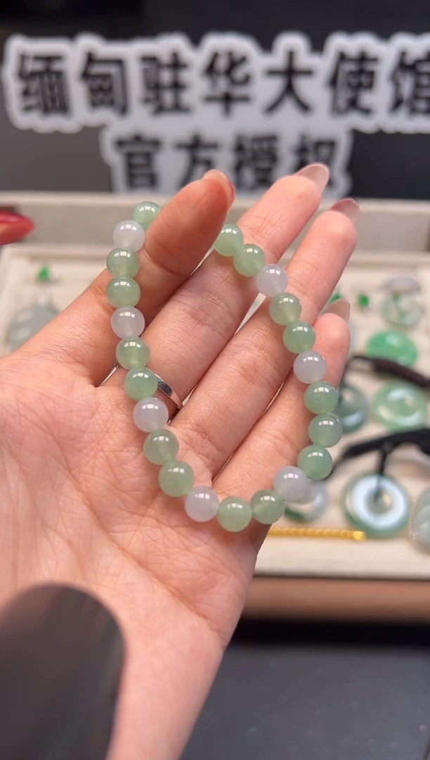 未镶嵌手串翡翠 缅甸珠宝严选