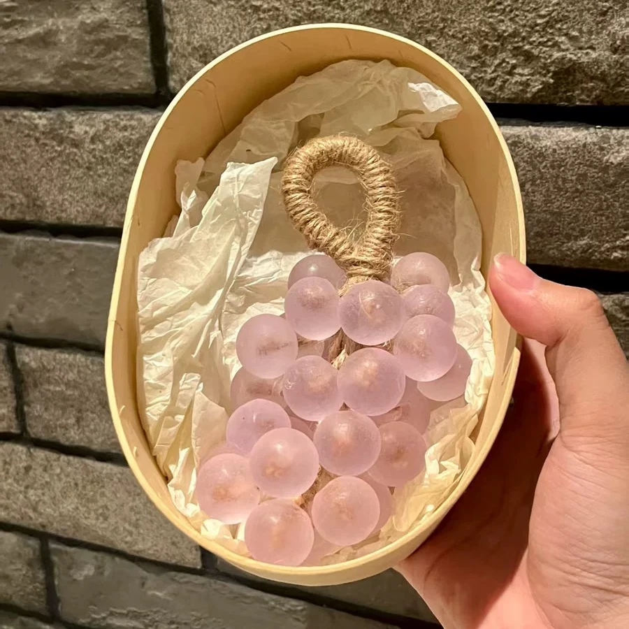 水晶透明葡萄香薰皂仿真皂持久留香送礼生日礼物整串家用手工皂