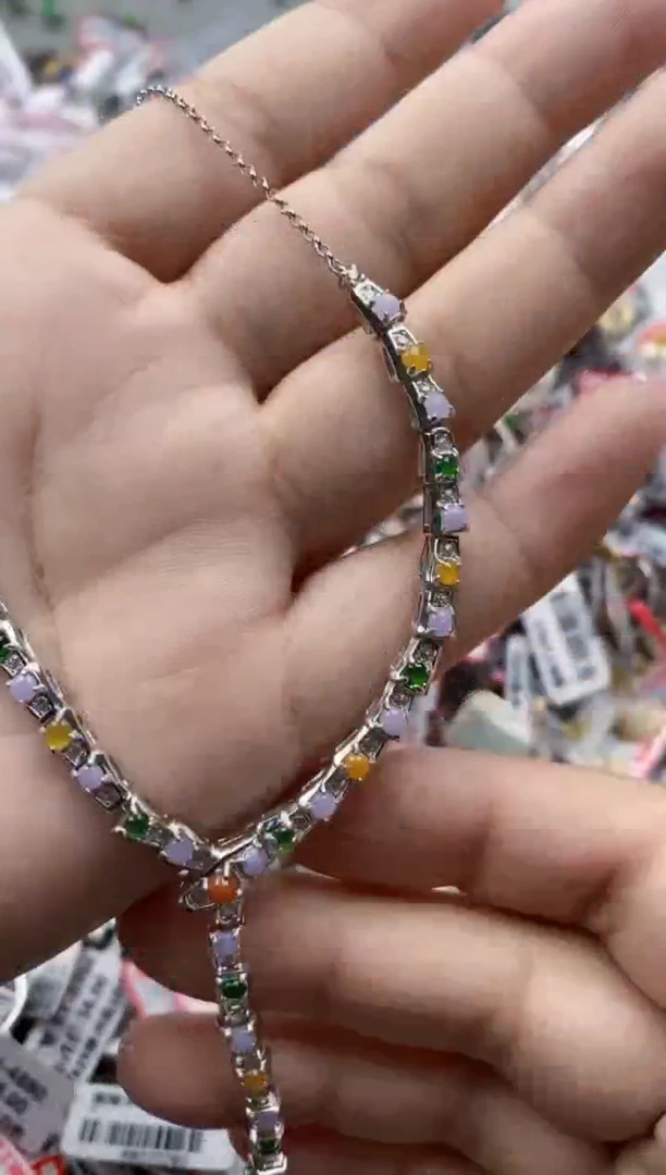 翡翠戒指银S925镶嵌4444---3