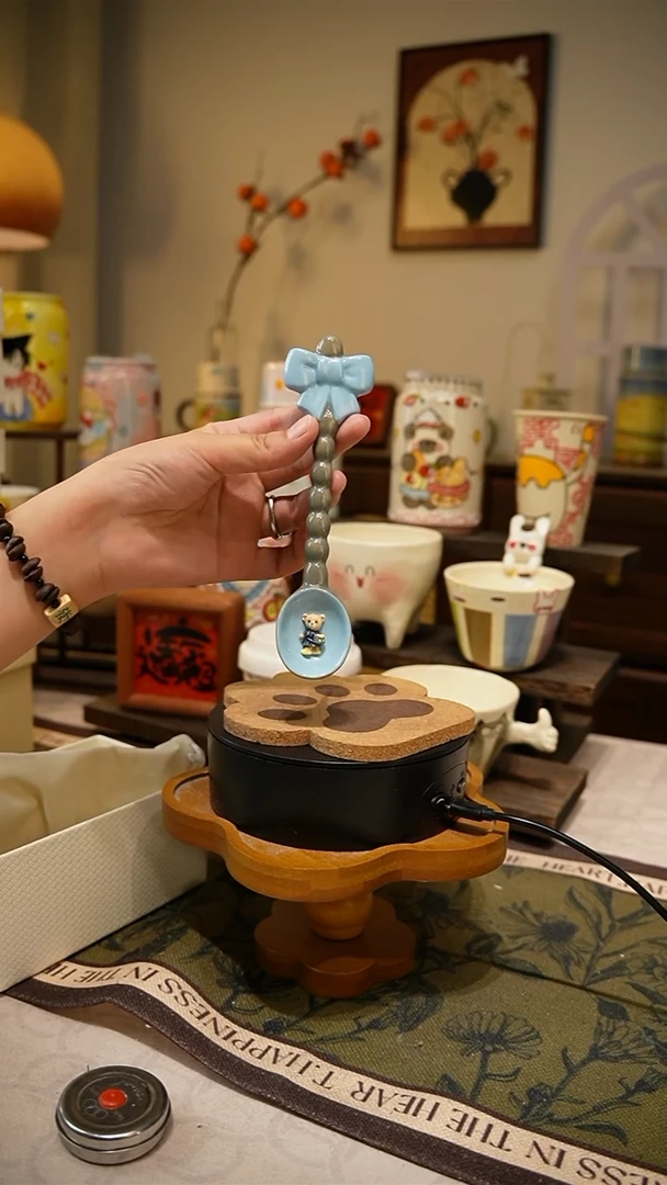 摆件【不带盒子】752高温釉下彩