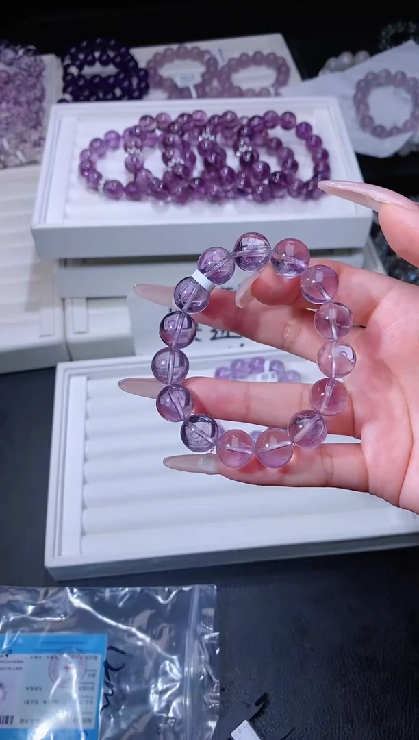 水晶手链未镶嵌529.33玻利维亚紫水晶 多样性发其一