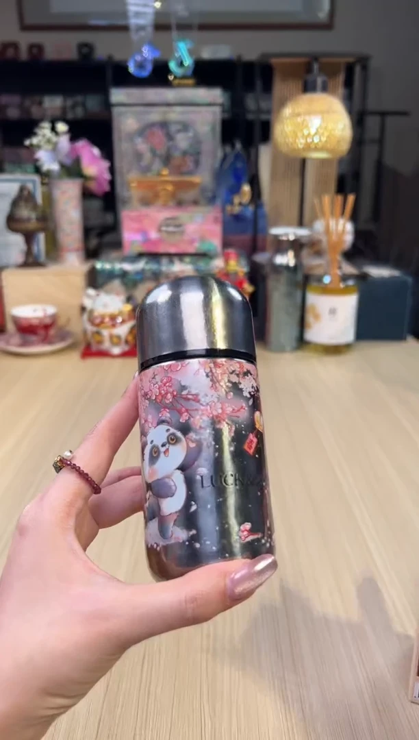 80造闵集 纯钛口袋杯 150mL（熊猫樱花）