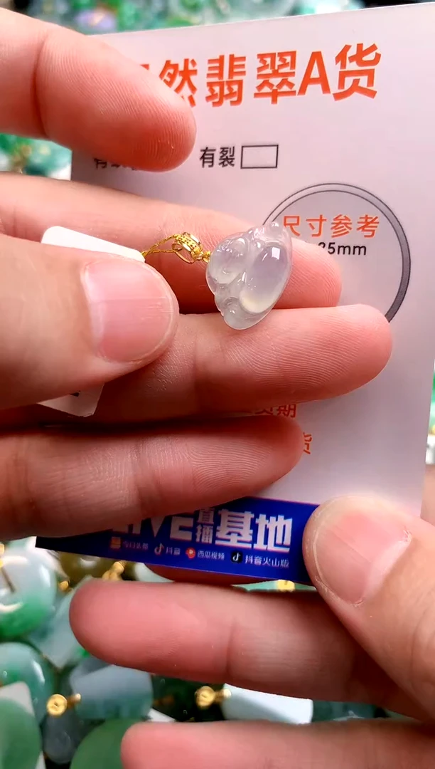 颈饰18K金镶嵌翡翠0919091647
