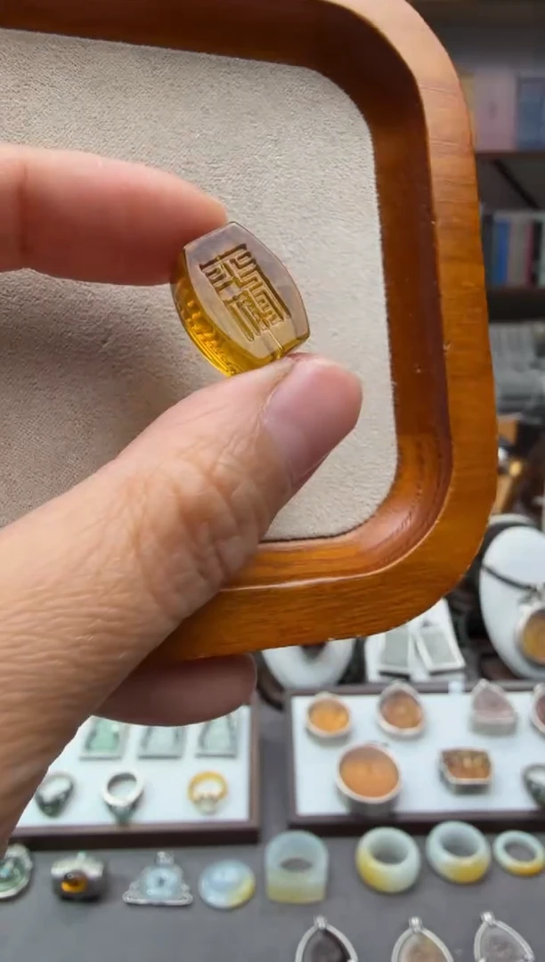 琥珀颈饰未镶嵌平安4