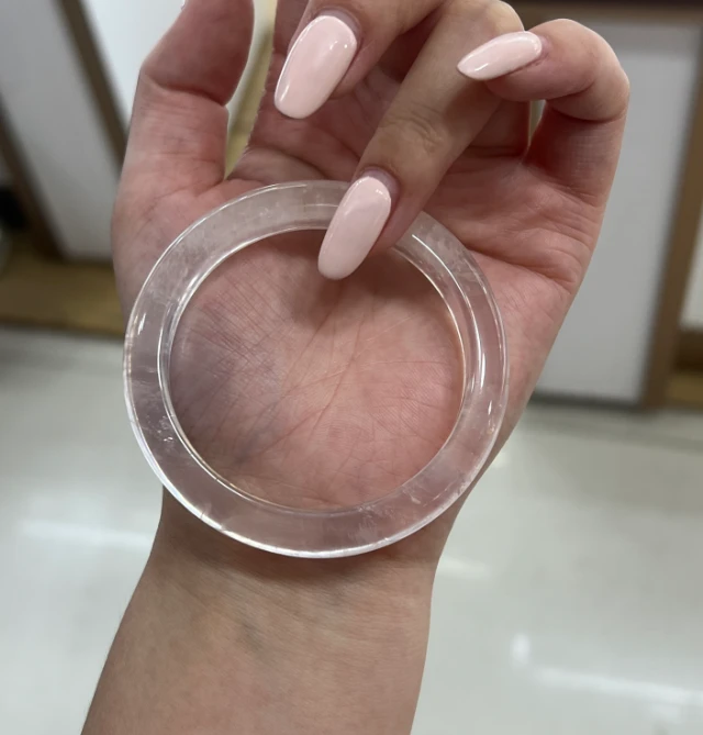 粉水晶手镯【小北质检】ZJH4041Z15多样性发一