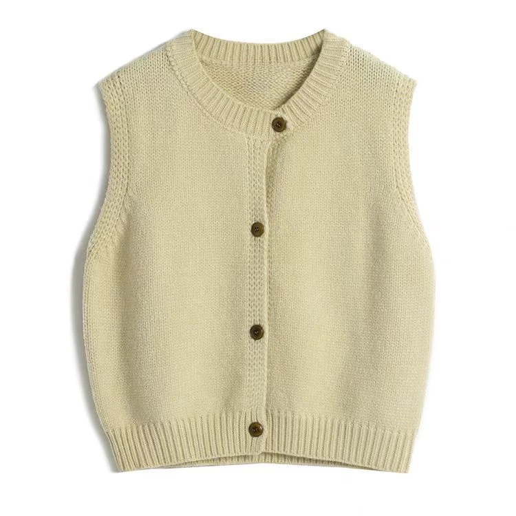 【BILU VTG】 129|极简叠穿圆领针织马甲BL2025045