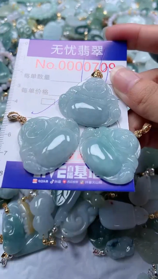 翡翠未镶嵌吊坠(不含链)709多样性发其一