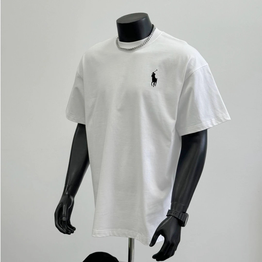 夏季新款潮牌宽松潮流圆领短袖 马仔刺绣简约休闲百搭时尚半袖T恤