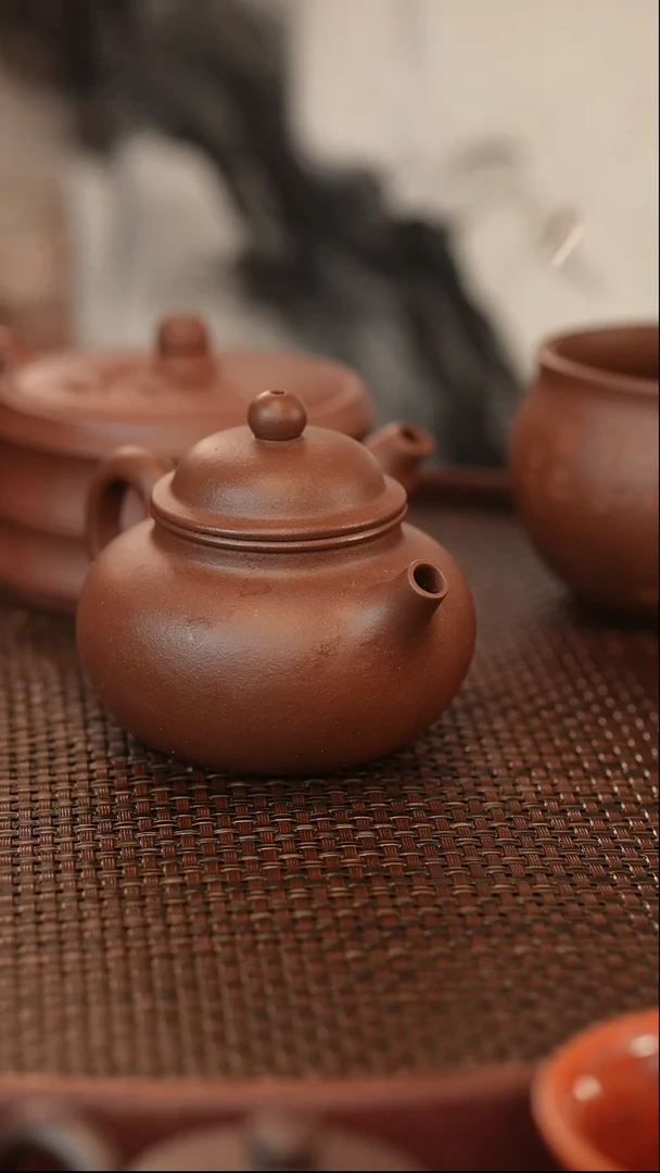 茶壶紫砂容天 紫泥 160cc