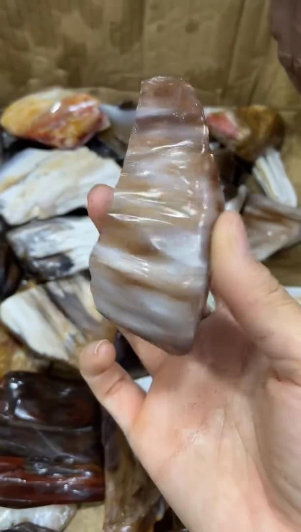 未镶嵌手把硅化玉2