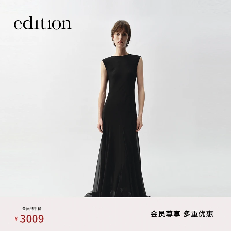 【精英衣橱系列】edition2025春新款真丝连衣裙轻礼裙#EBE1DRS043