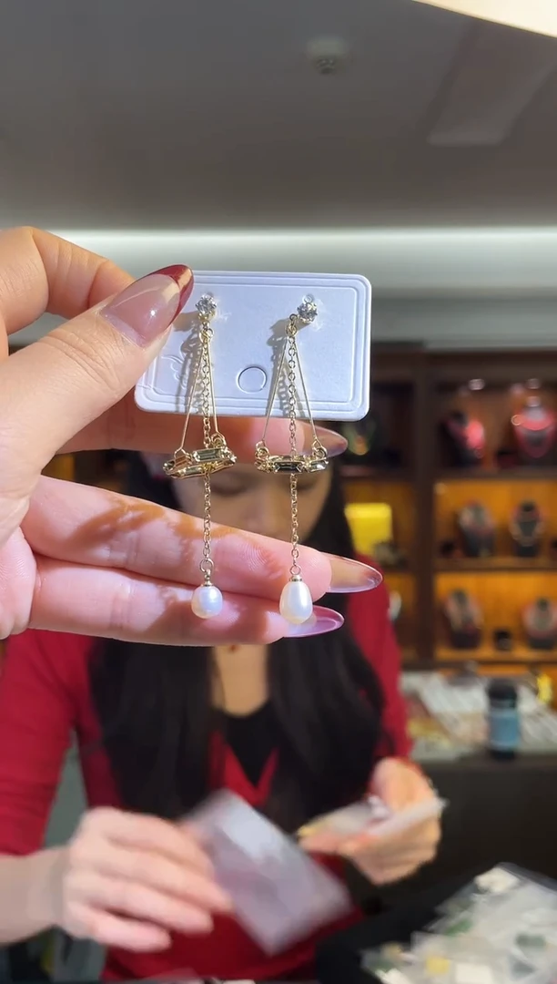 未镶嵌耳饰淡水珍珠（多样性发一件）