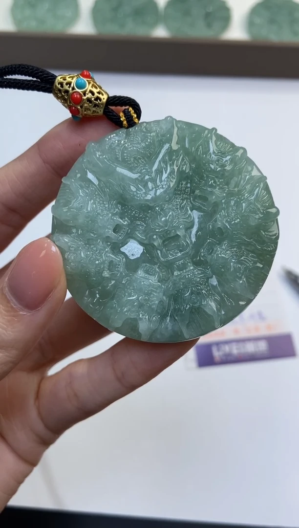 颈饰未镶嵌翡翠x****0370802/翡翠龙牌   多样性一件发
