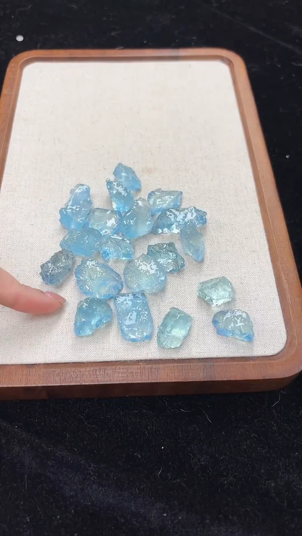 【闪购商品】海蓝宝石颈饰未镶嵌19海蓝宝原石吊坠