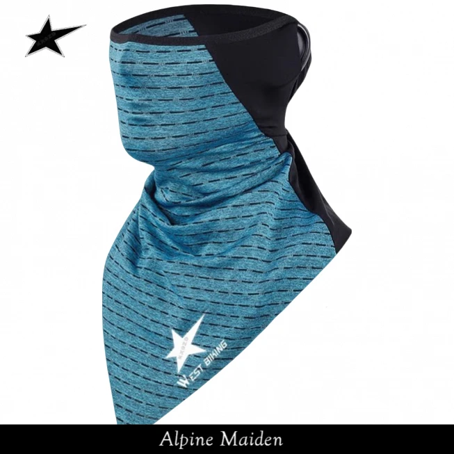 正品现货A星Alpine Maiden冰丝防晒头套骑行户外速干挂耳防风头罩