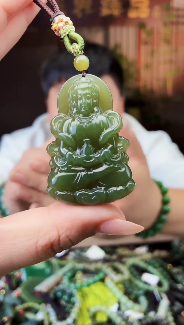 颈饰未镶嵌和田玉拍一发一多样性发货