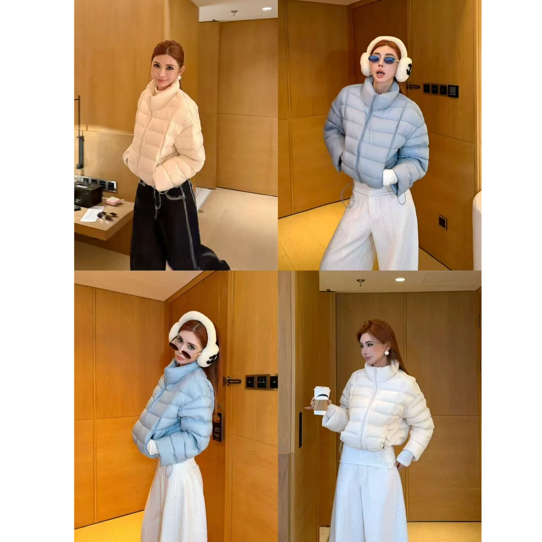 婉君T【泡芙羽绒-新国标90白鸭绒】秋冬韩版羽绒外套LWJ25D4C3412